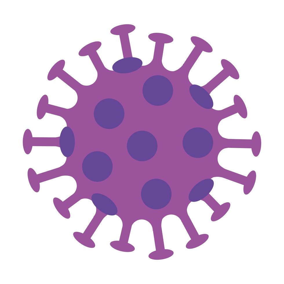 particle of covid 19 isolated icon vector