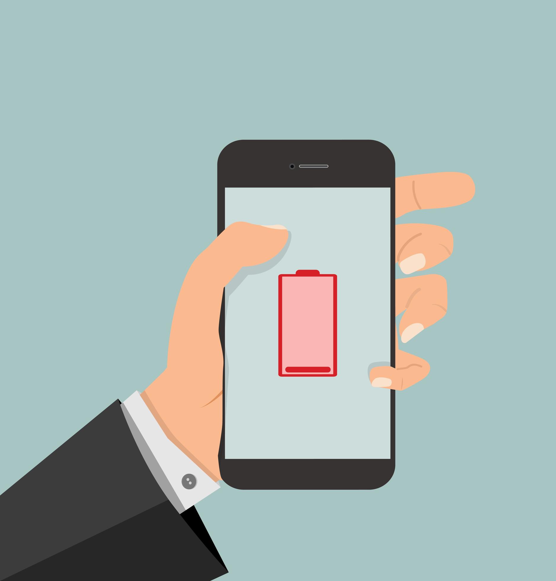 smartphone with battery dying 1883008 Vector Art at Vecteezy