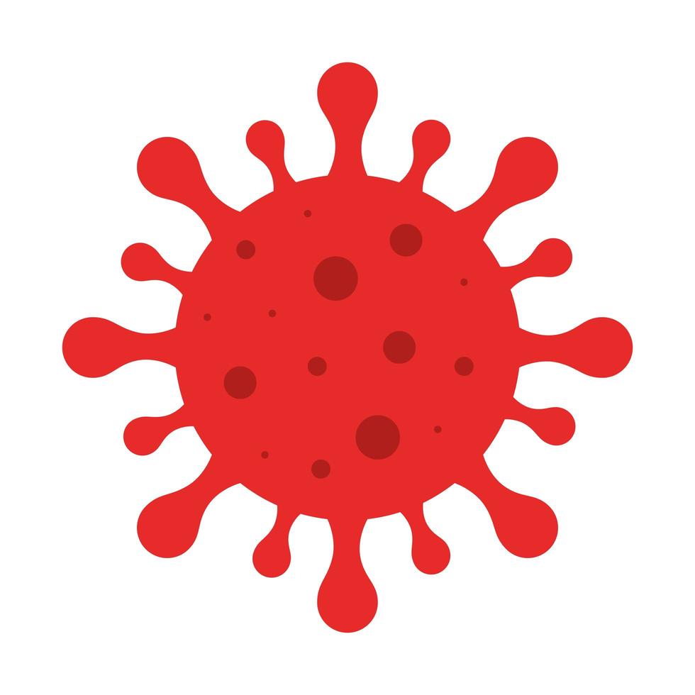 particle of covid 19 isolated icon vector