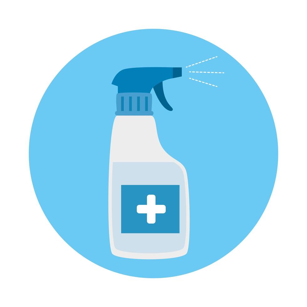 bottle spray sanitizer isolated icon vector