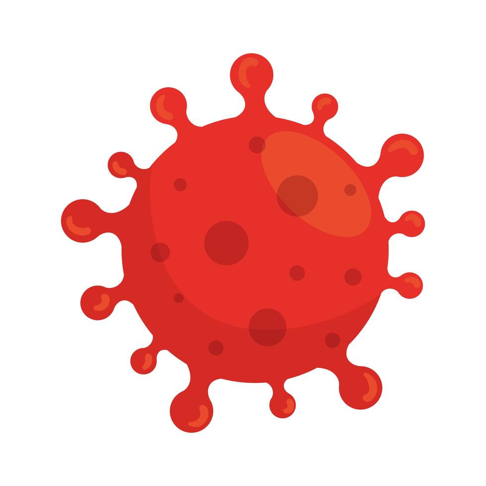 icono de bacteria de coronavirus celular, concepto 2019-ncov vector