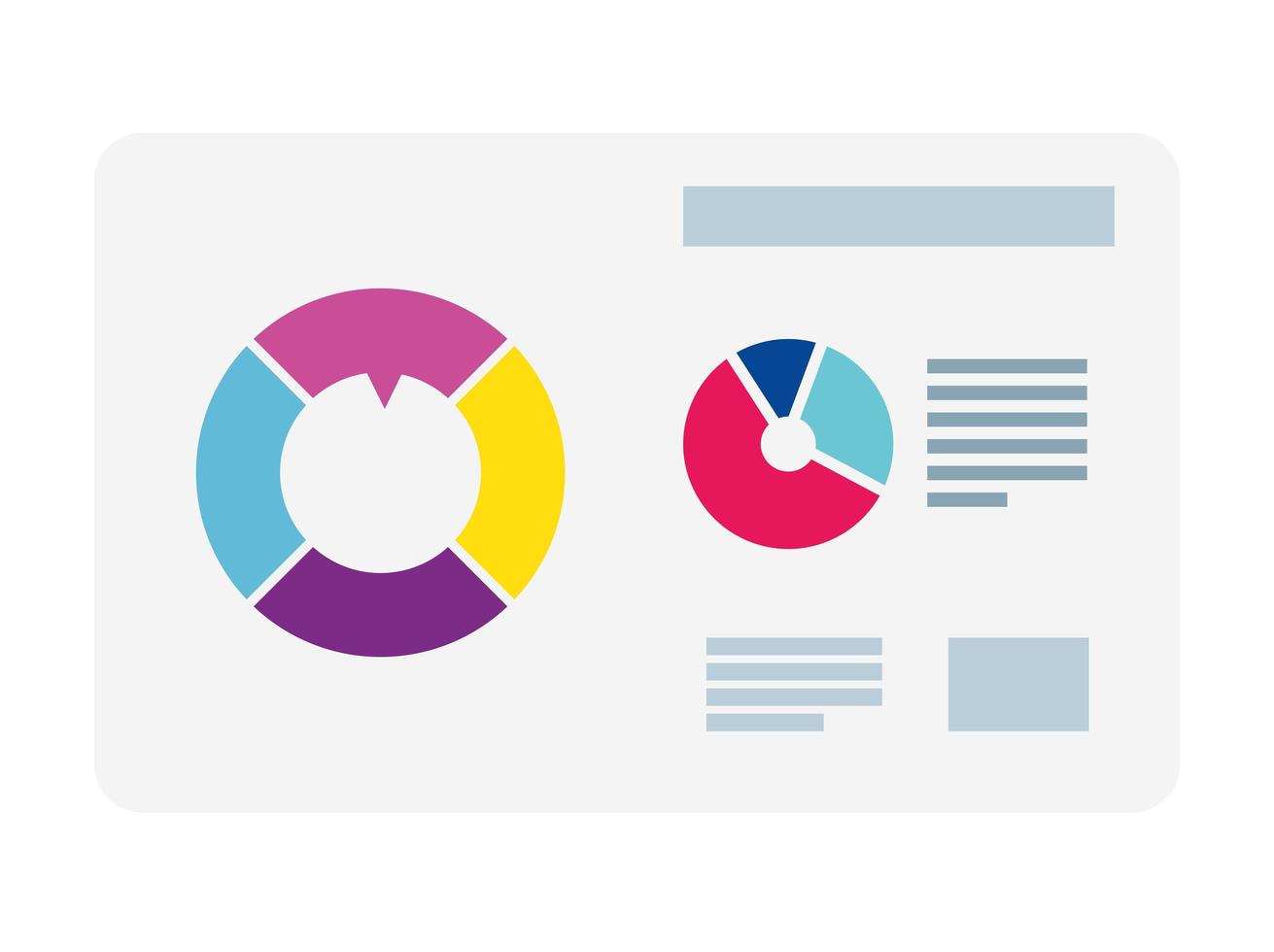 infografia, diseño de datos visualizad vector