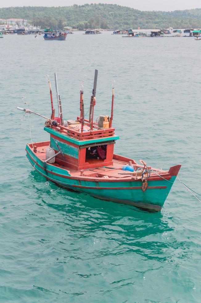 Boat in the water in Vietnam photo