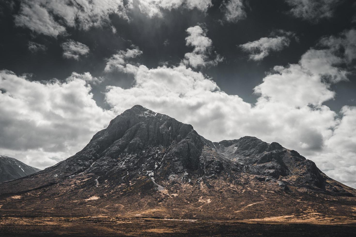 Beautiful moody mountain in the Scottish Highlands photo