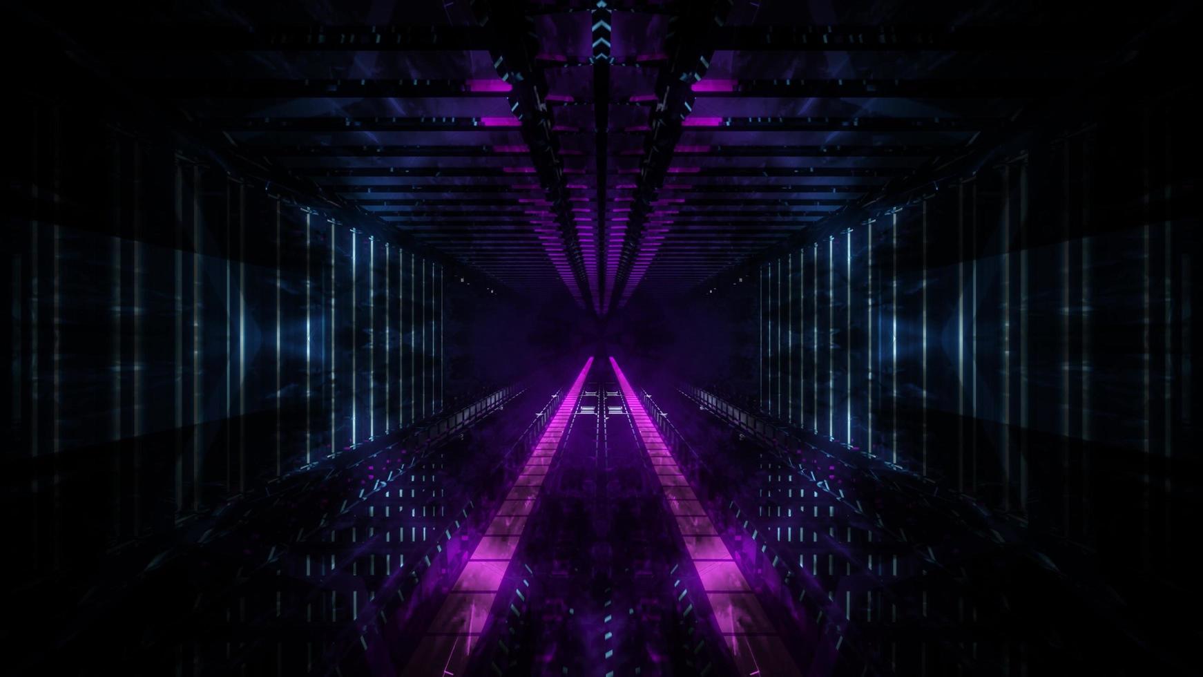 Dark tunnel dream vision 3d illustation visual background wallpaper art design photo