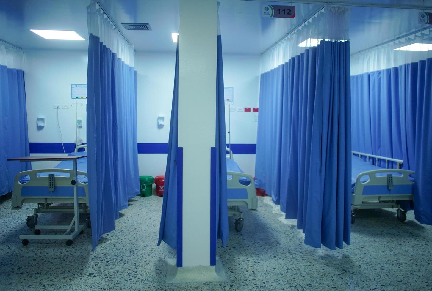 beds in hospital or clinic photo