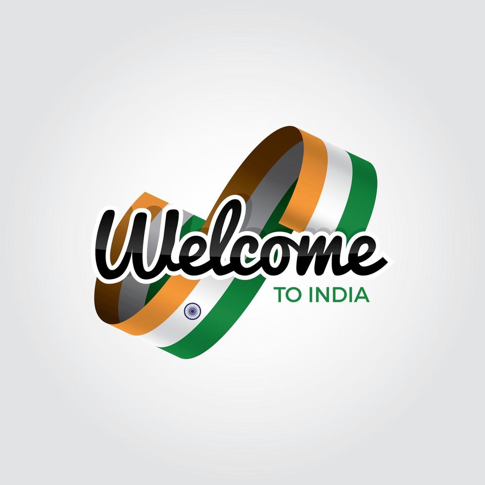 Welcome to India vector