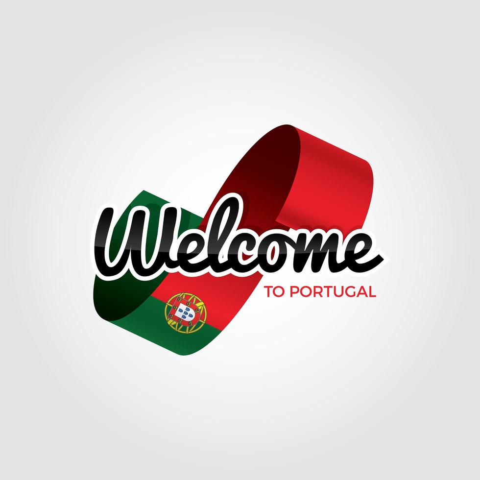 bienvenido a portugal vector