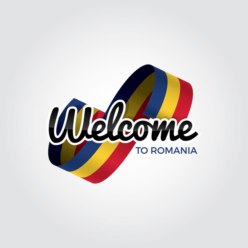 Welcome to Romania vector