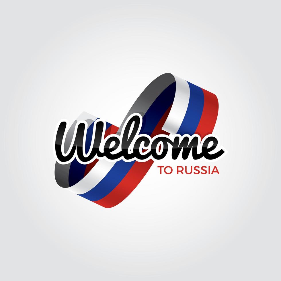 Welcome to Russia vector