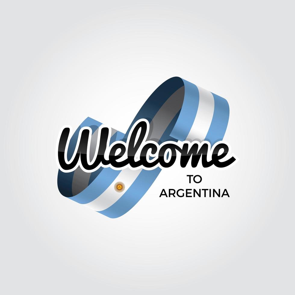 Welcome to Argentina vector