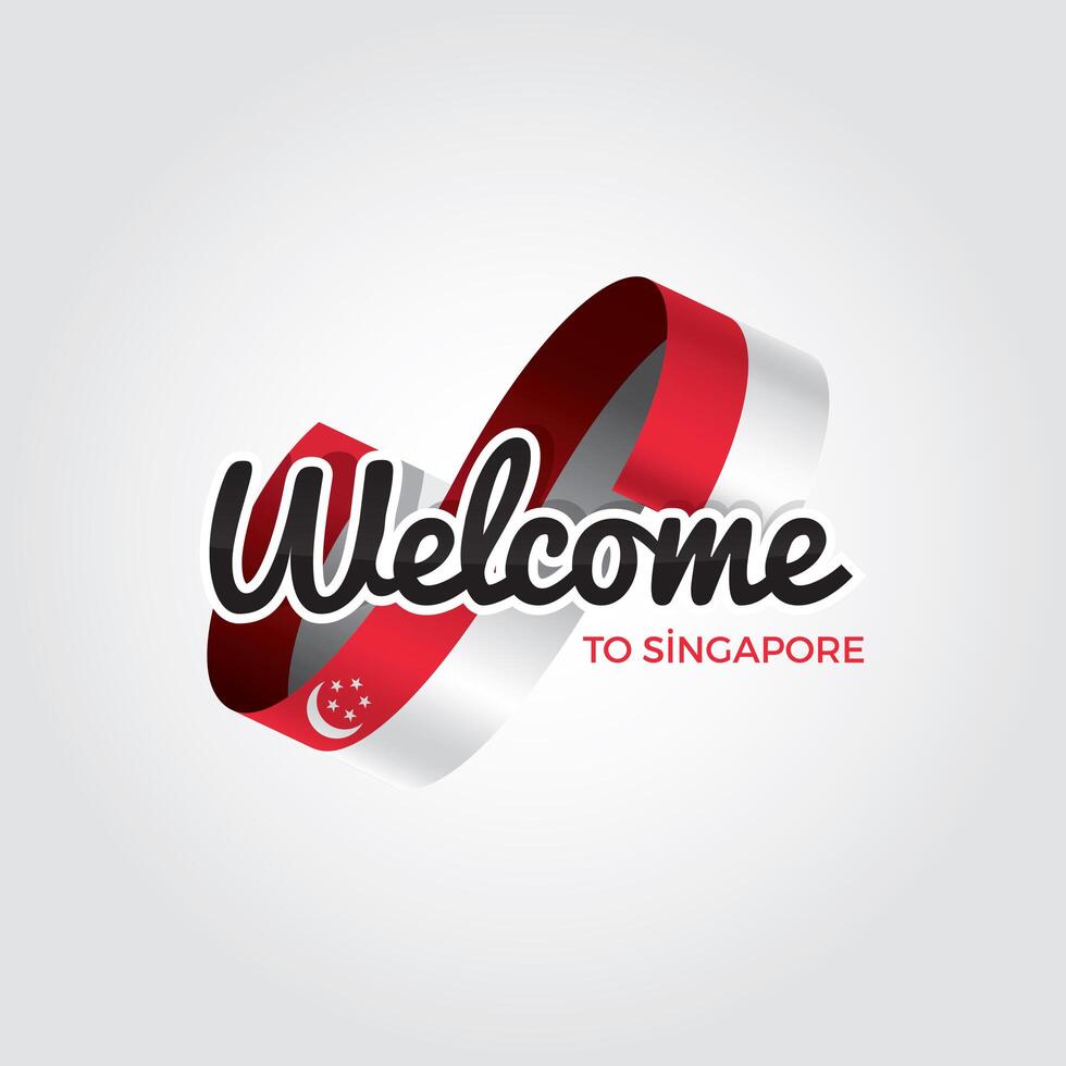 Welcome to Singapore vector