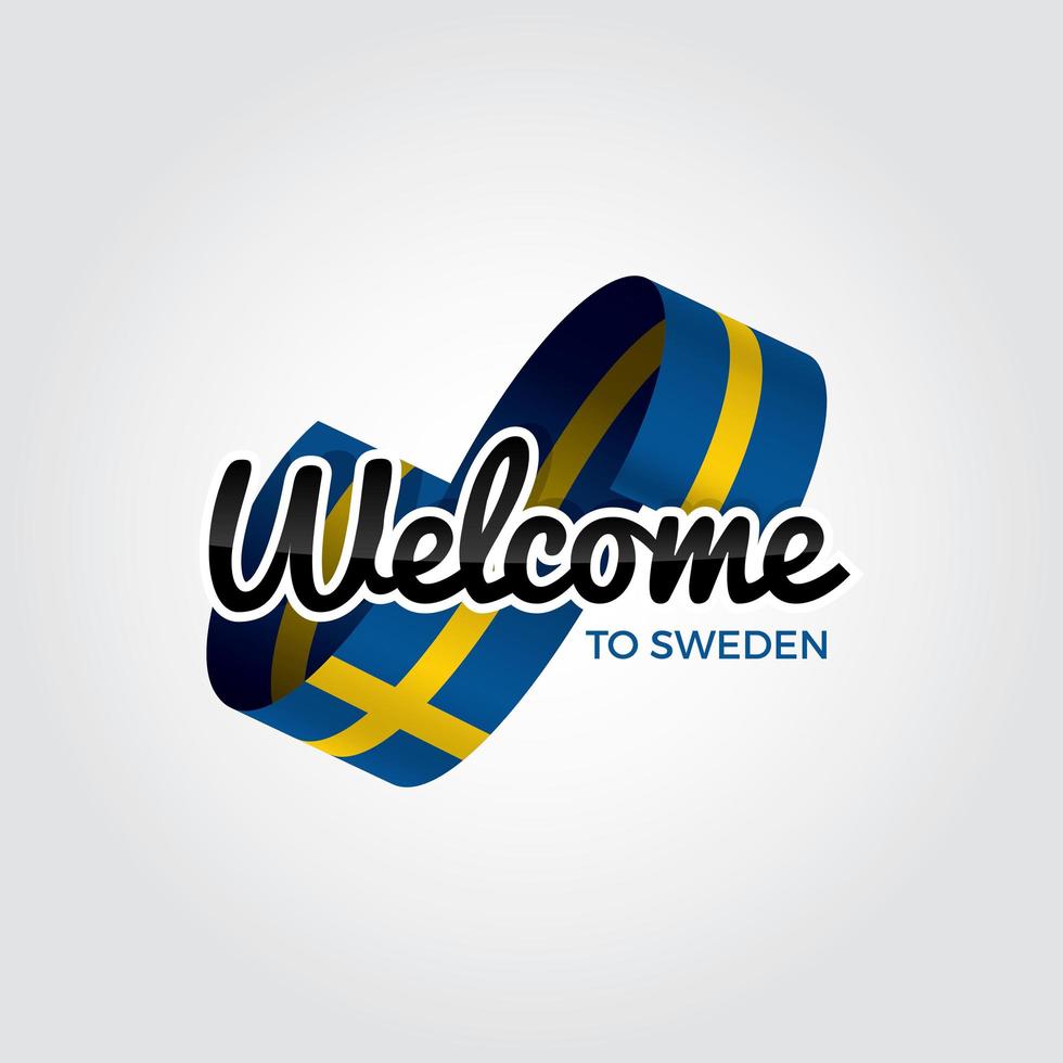 Welcome to Sweden vector