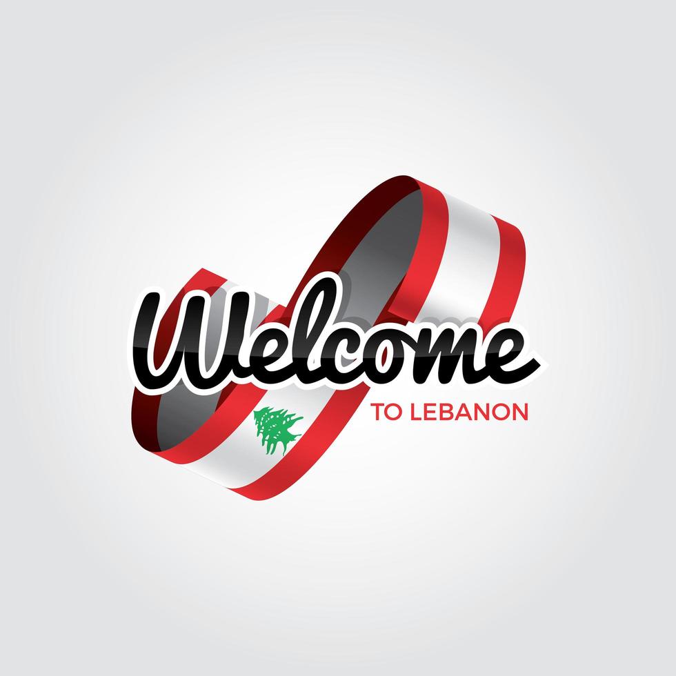 Welcome to Lebanon vector