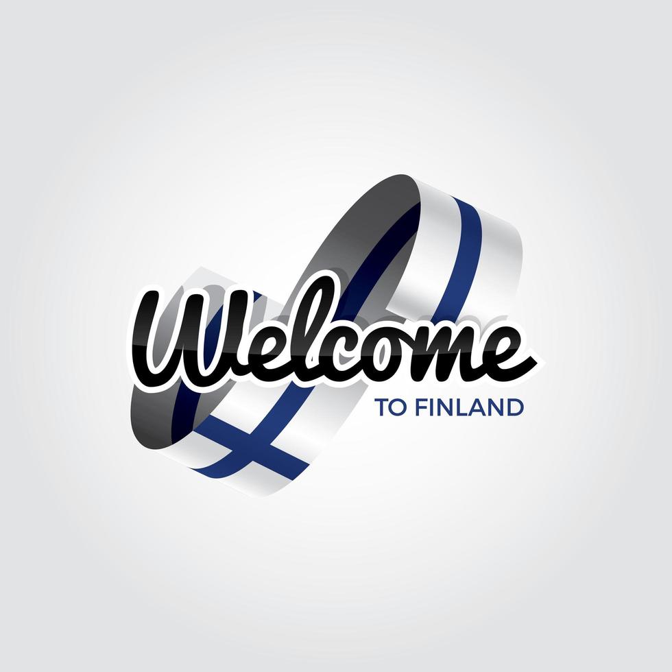 Welcome to Finland vector