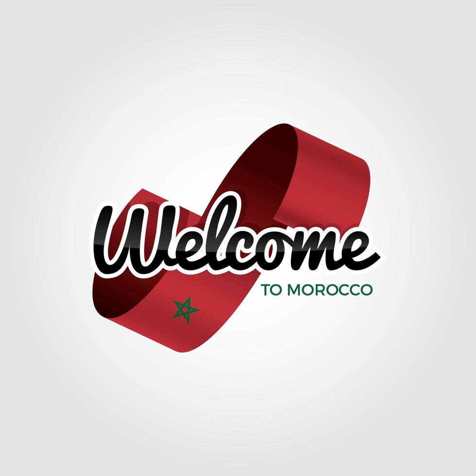 Bienvenido a Marruecos vector