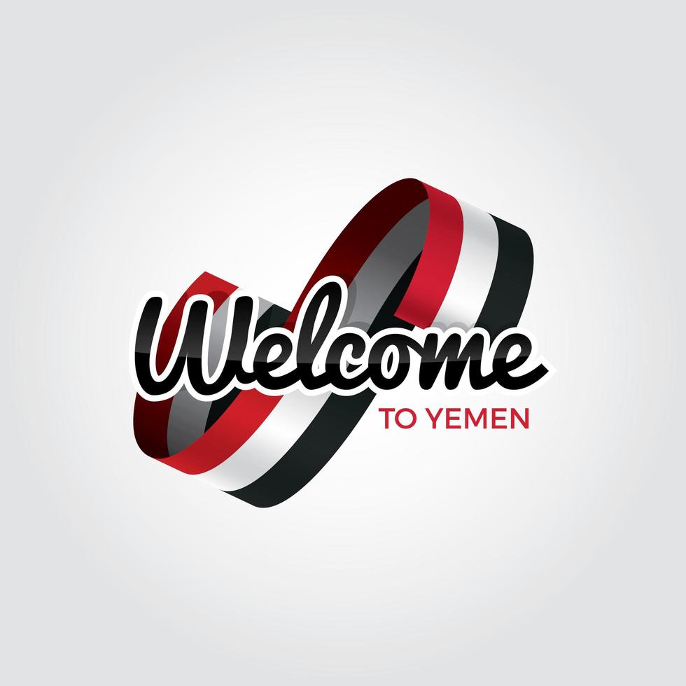 bienvenido a yemen vector