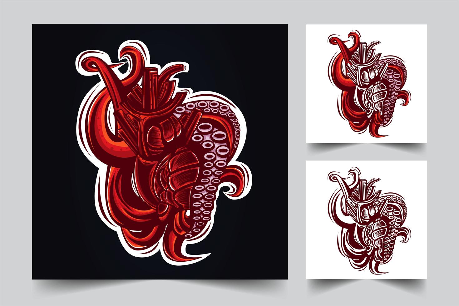 tentacle artwork illustration vector