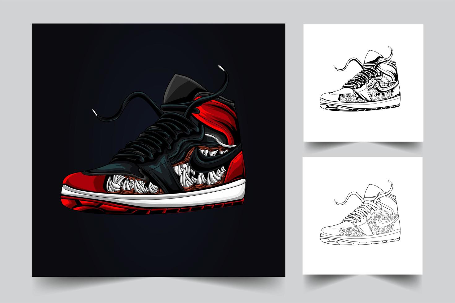 Ilustración de ilustraciones de zapatos vector