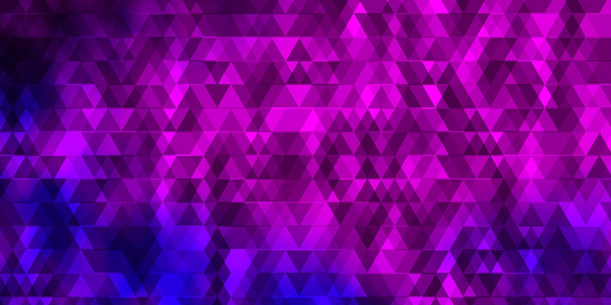 Fondo de vector rosa claro, azul con líneas, triángulos.