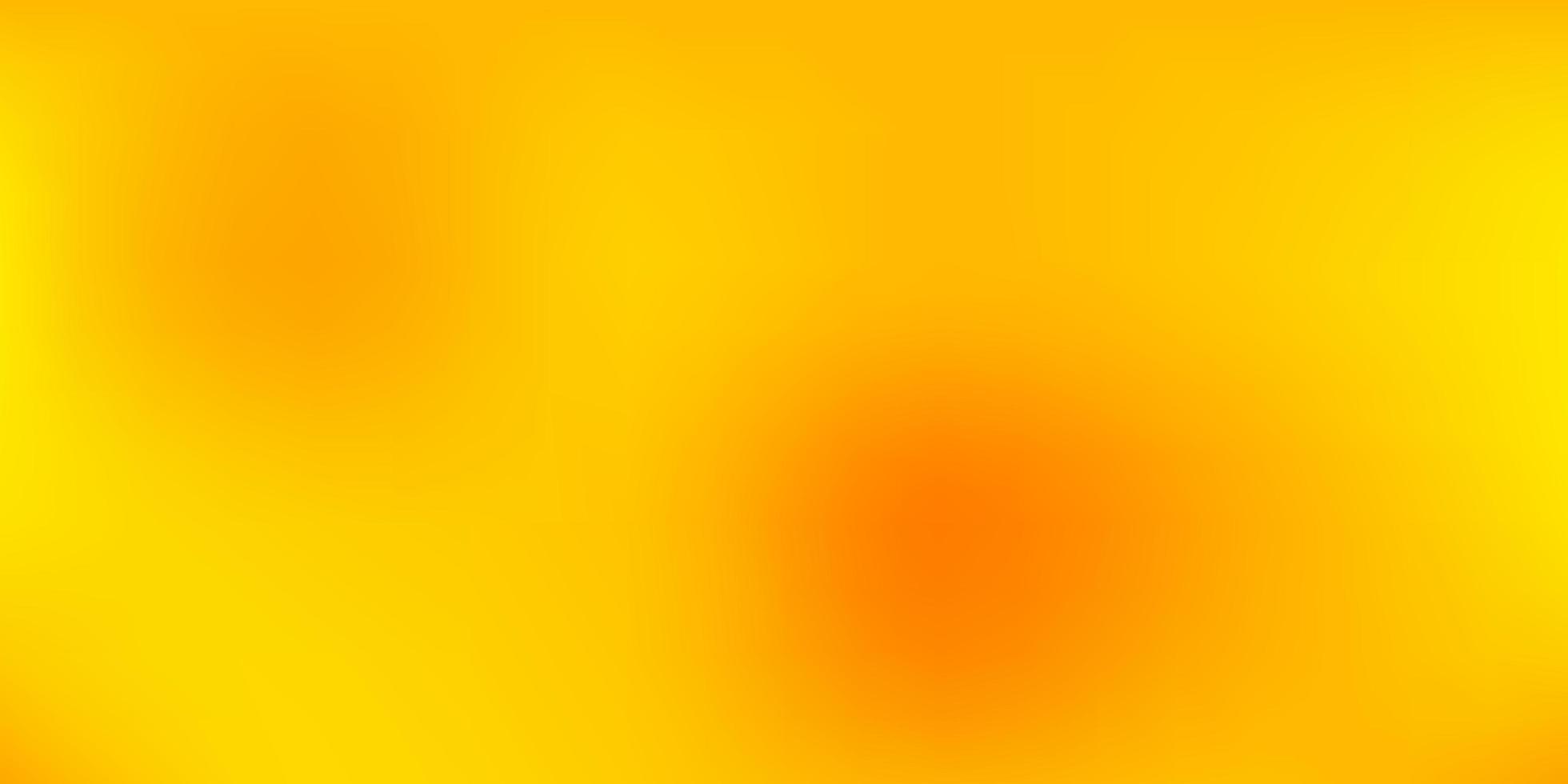 Light Yellow vector abstract blur texture.
