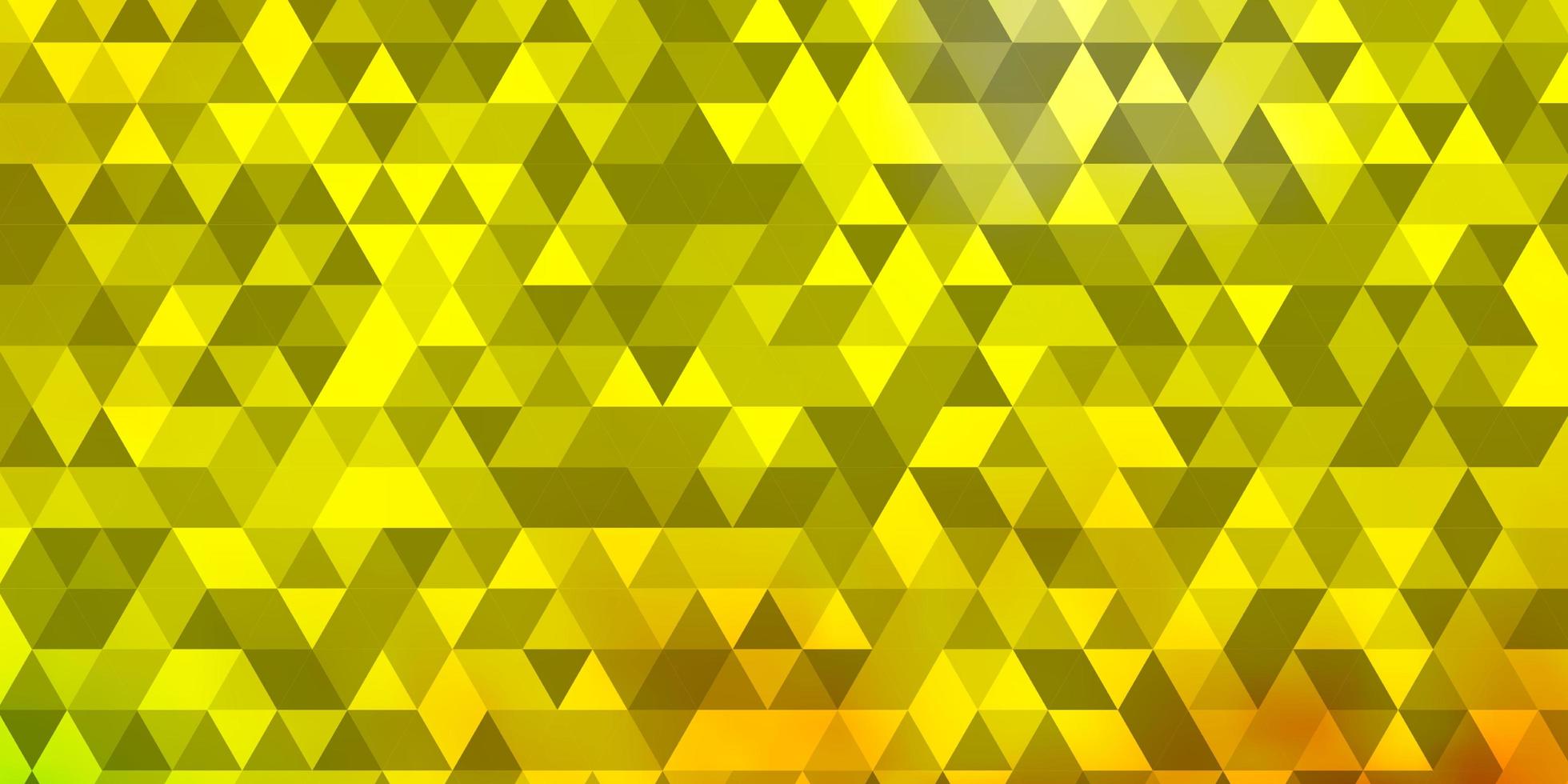 Light Red, Yellow vector background with triangles.