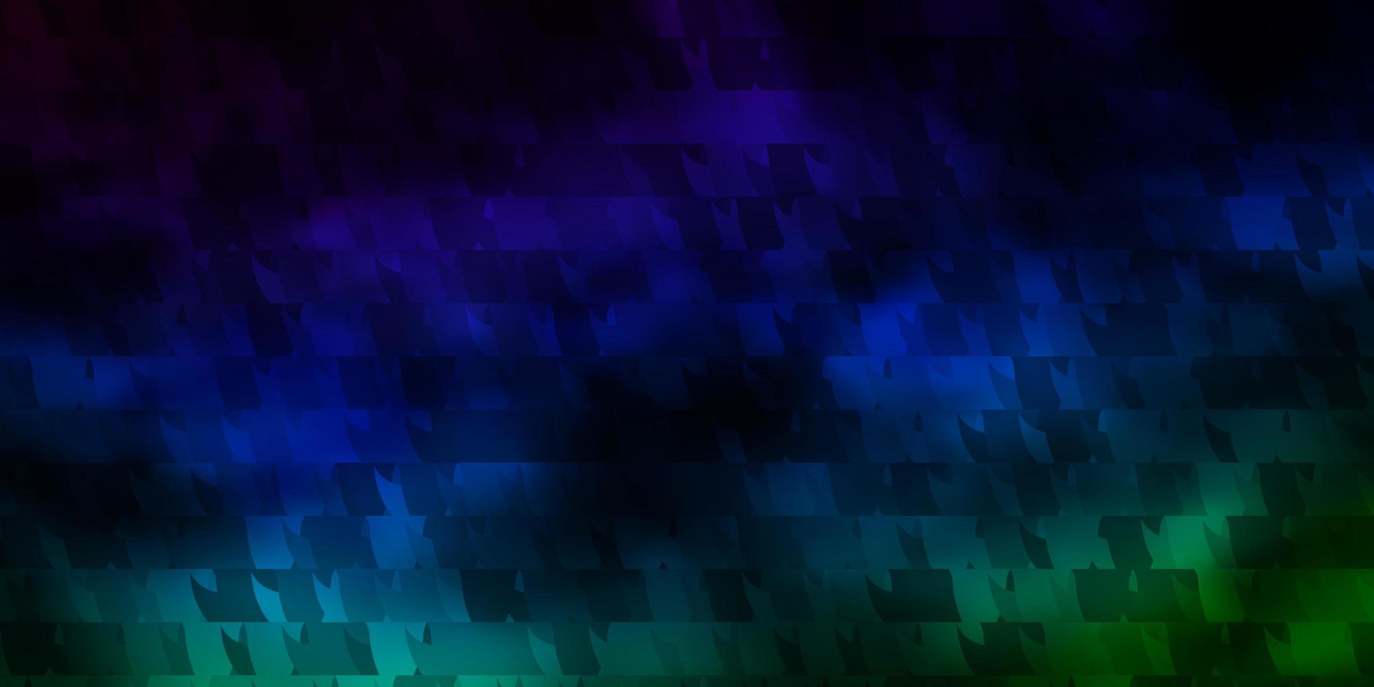 Dark Blue, Green vector background with triangles.