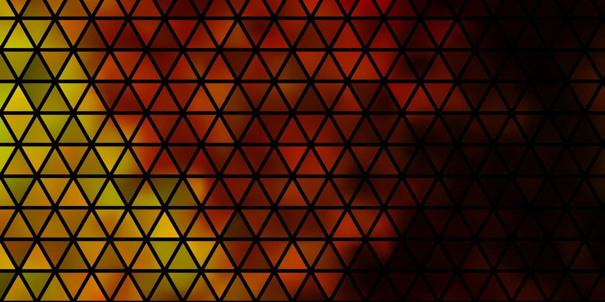 Dark Yellow vector pattern with polygonal style.