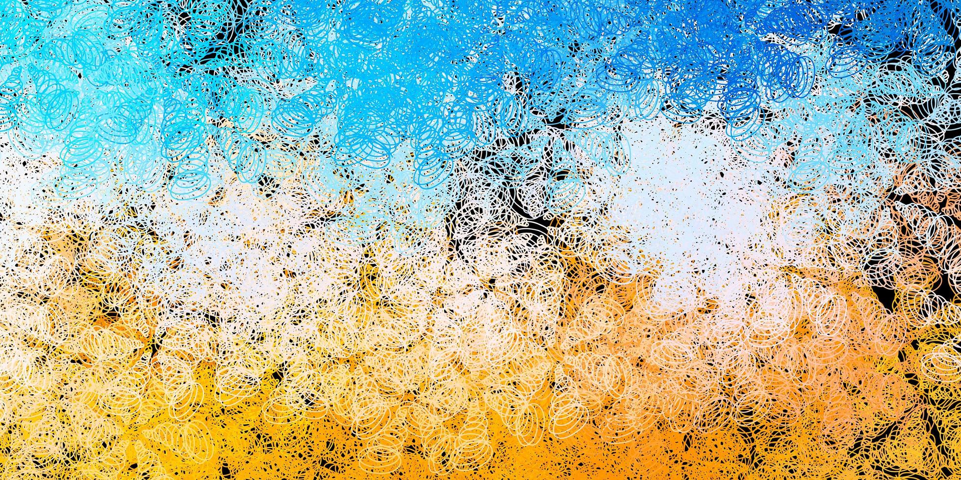 textura de vector azul oscuro, amarillo con discos.