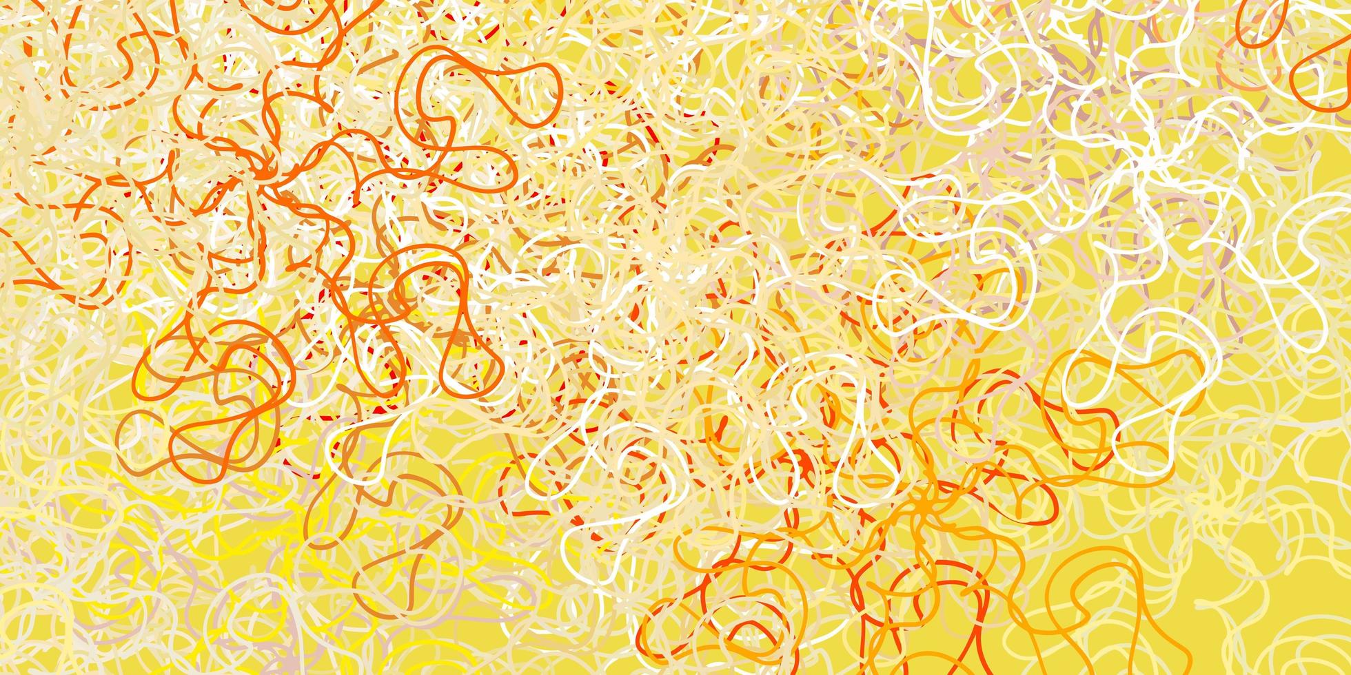 Light pink, yellow vector backdrop with curves.