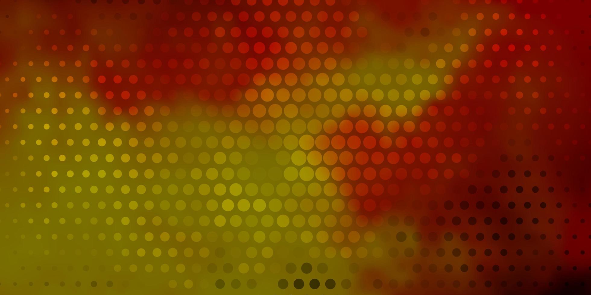 Dark Orange vector template with circles