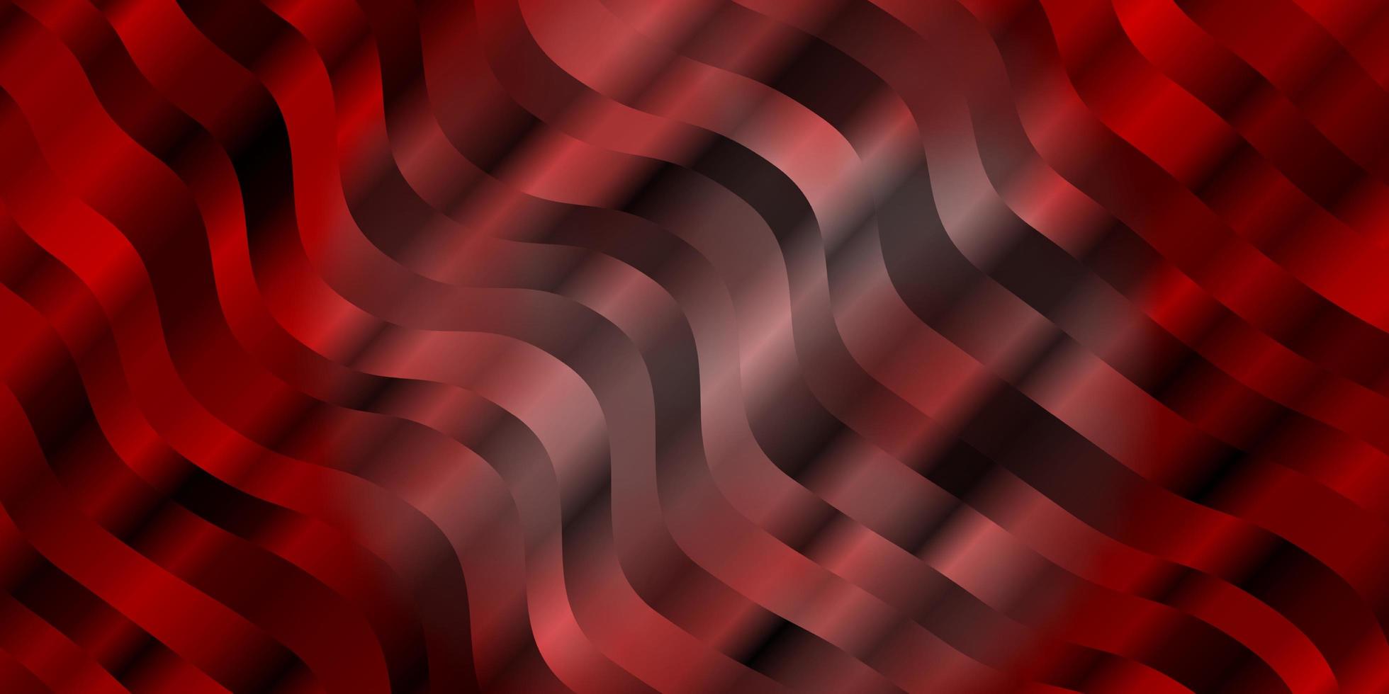 Light Red vector pattern with wry lines.