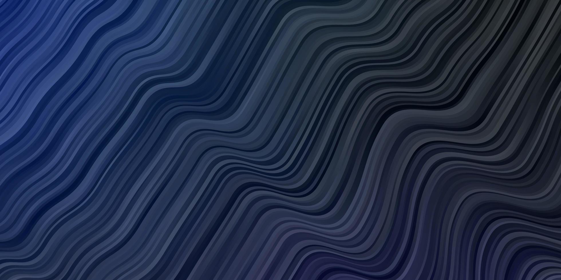 Fondo de vector azul oscuro con líneas dobladas