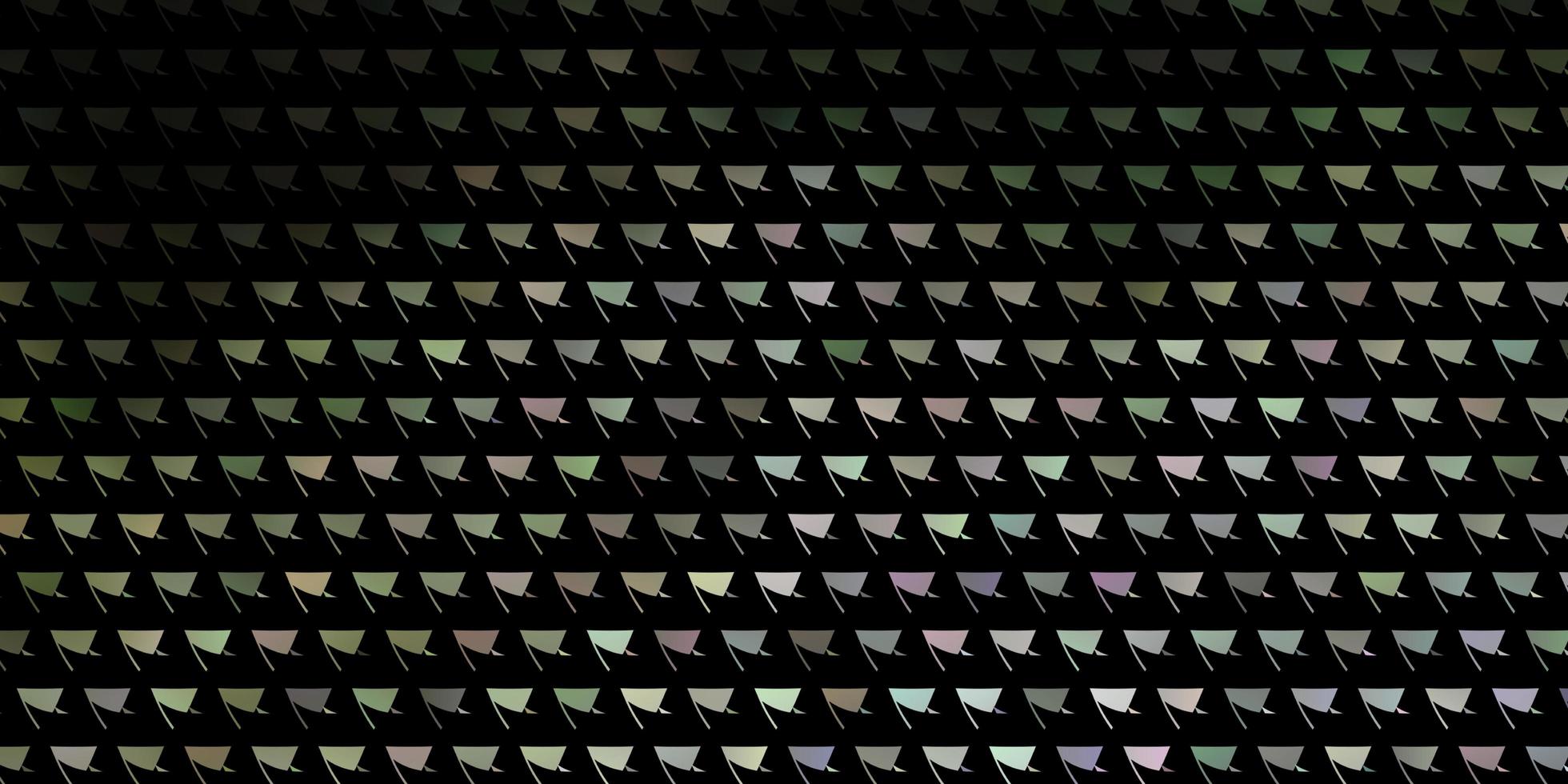 Fondo de vector gris claro con triángulos.