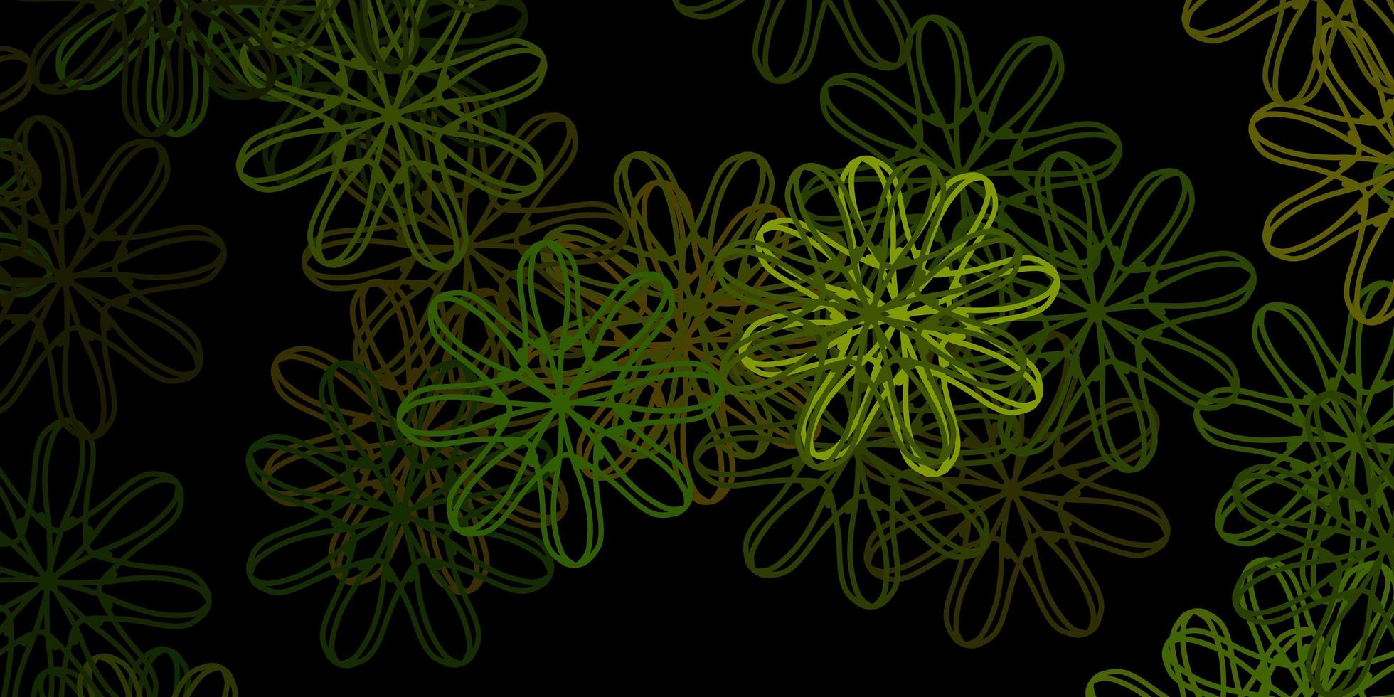 plantilla de vector verde oscuro con formas abstractas.