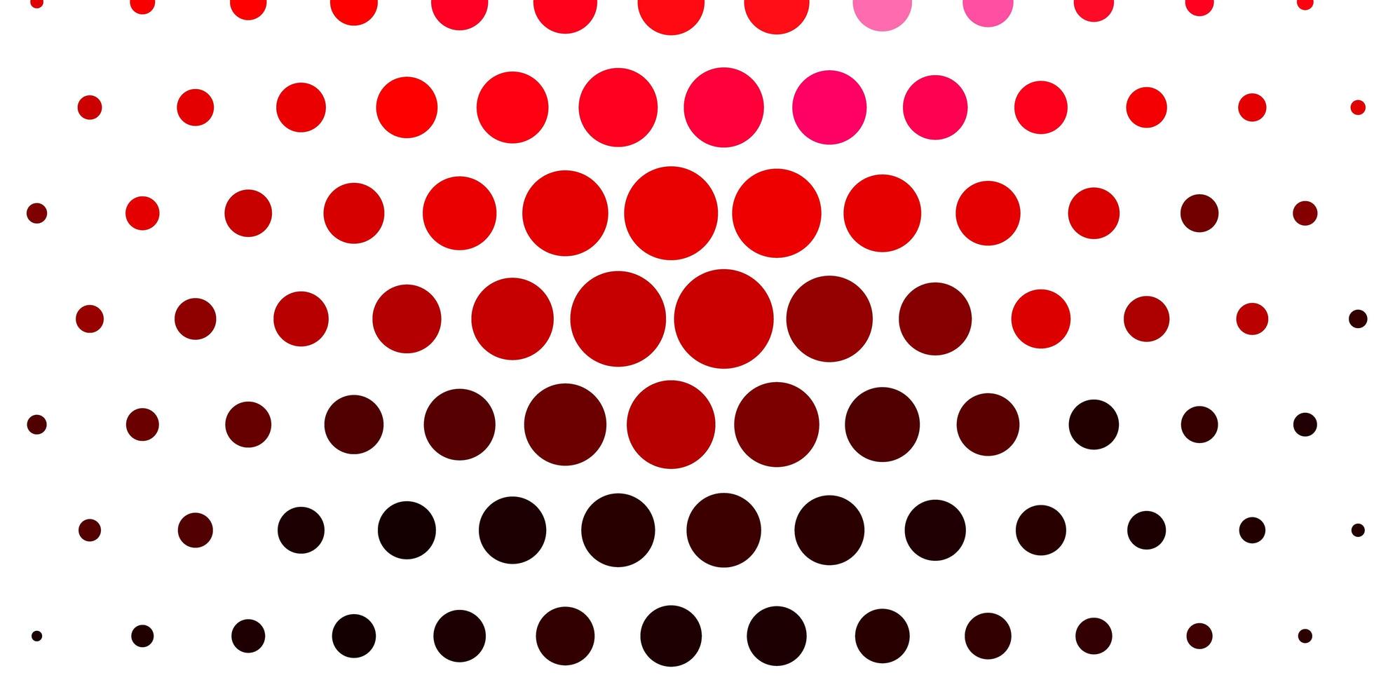 Light Pink, Red vector background with spots.