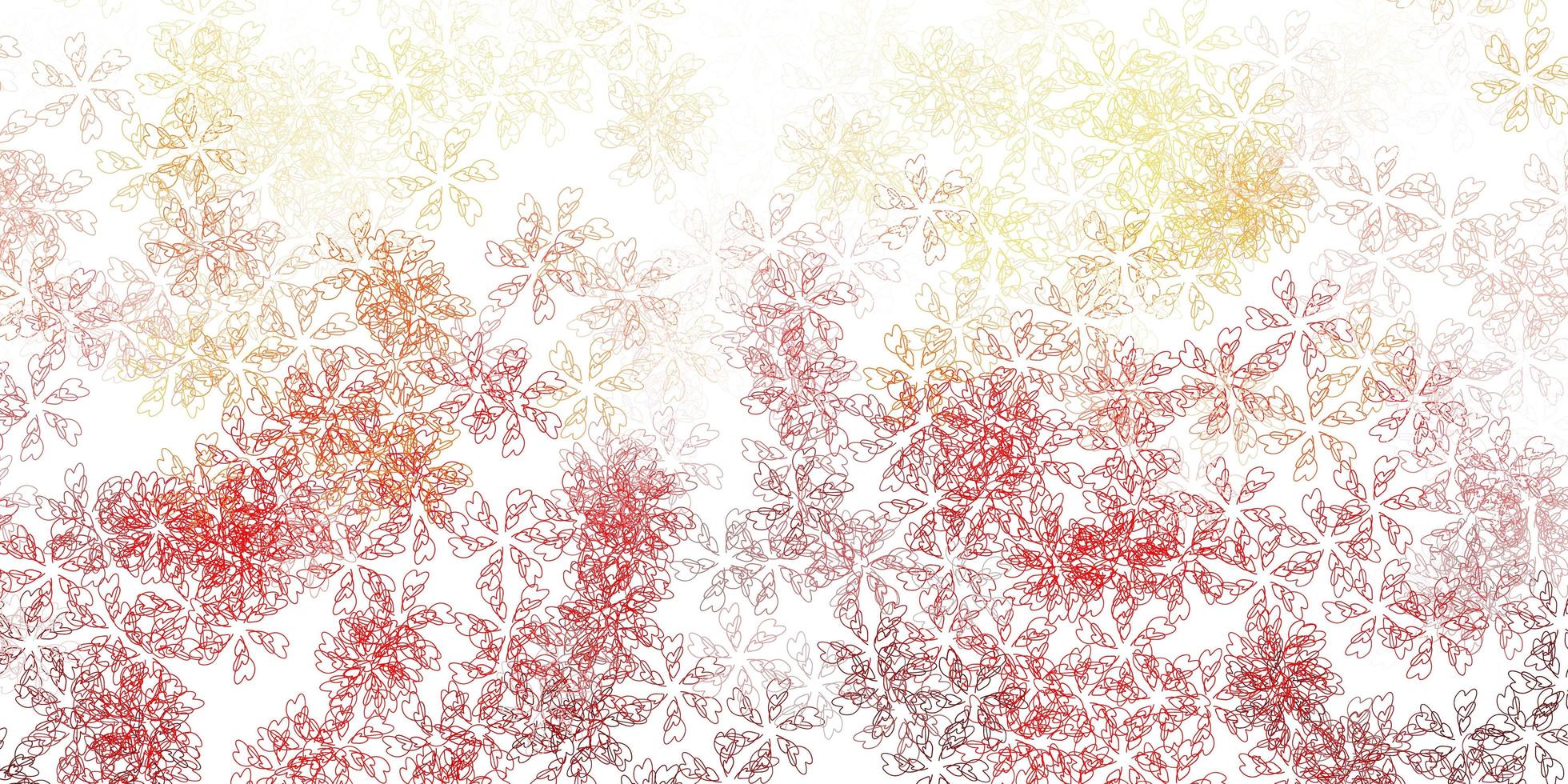 Light red vector abstract template with leaves.