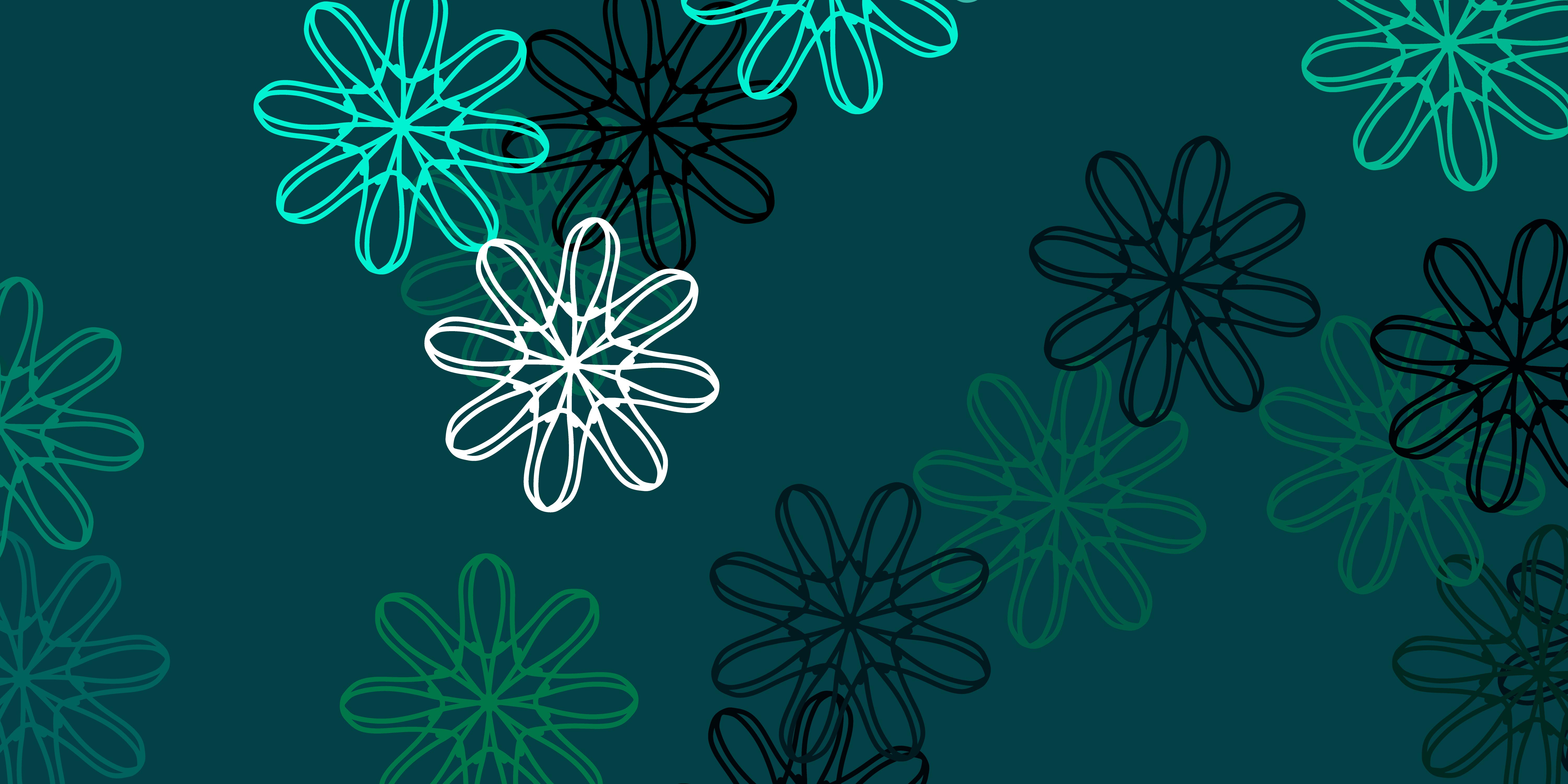 Light Green vector natural artwork with flowers. 1887185 Vector Art at