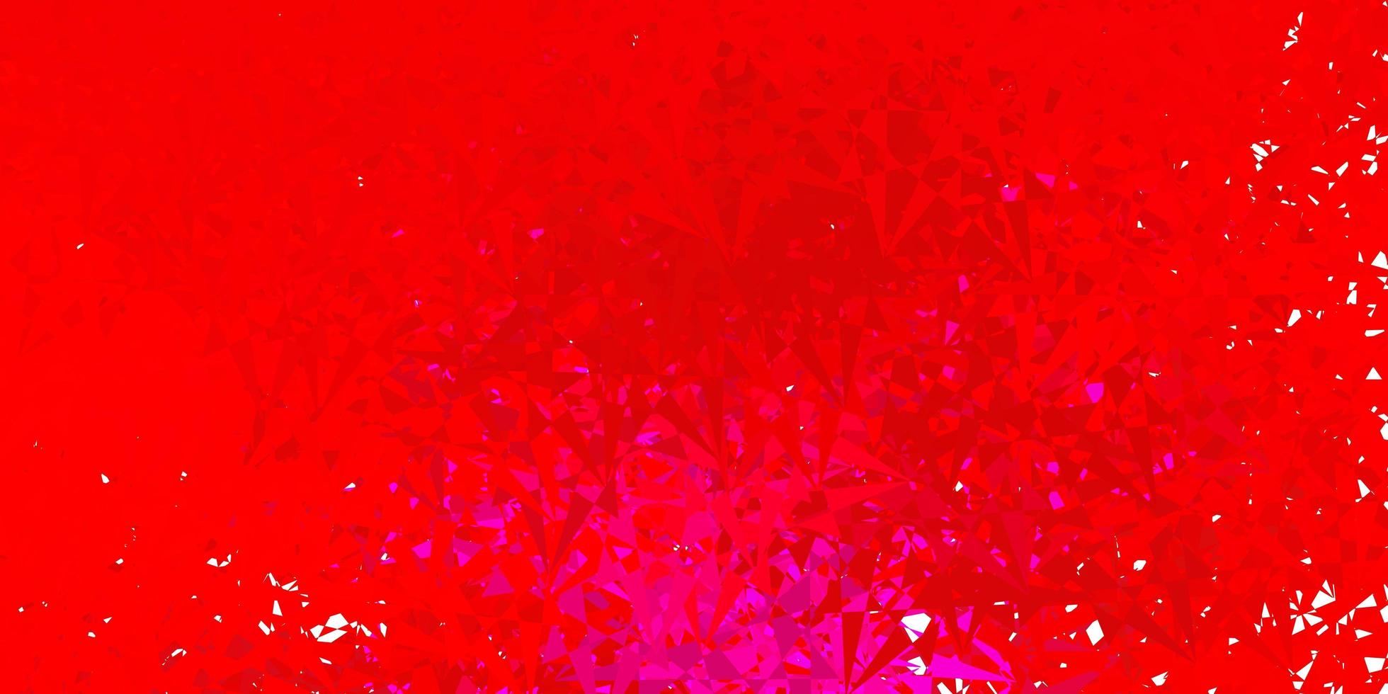 Light pink, red vector background with polygonal forms.