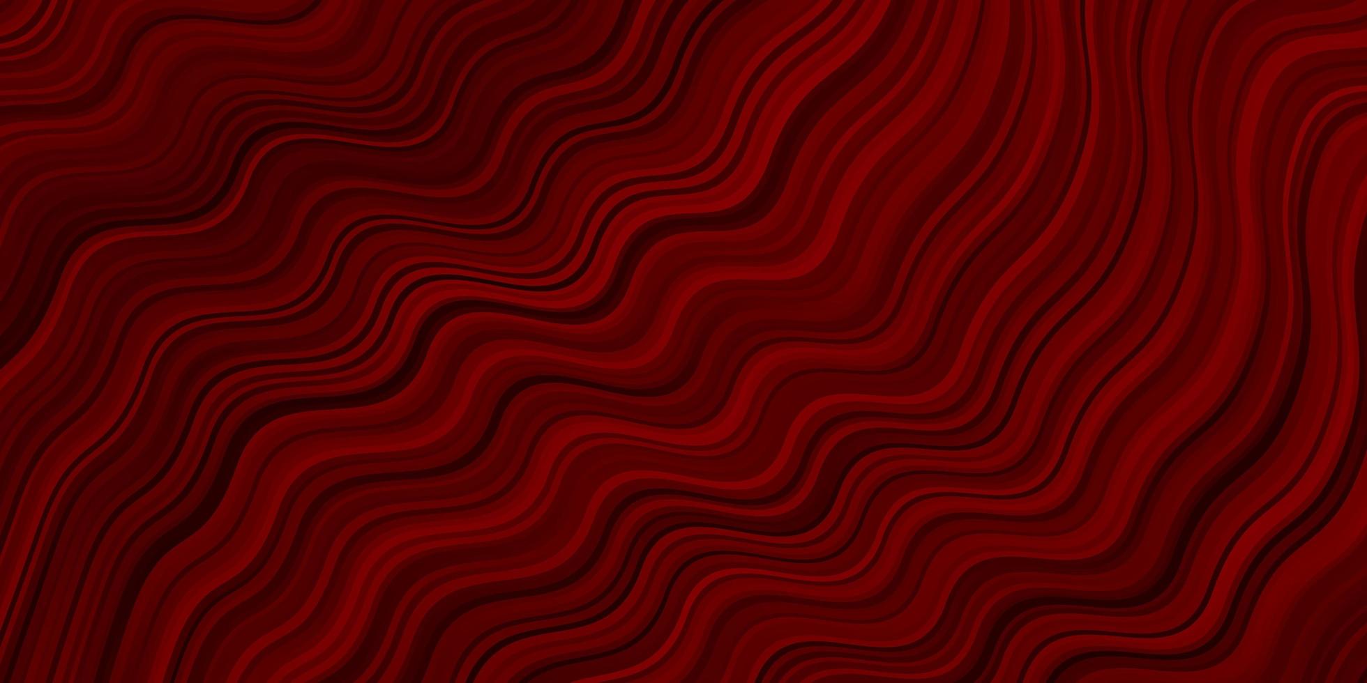 Dark Red vector texture with wry lines.