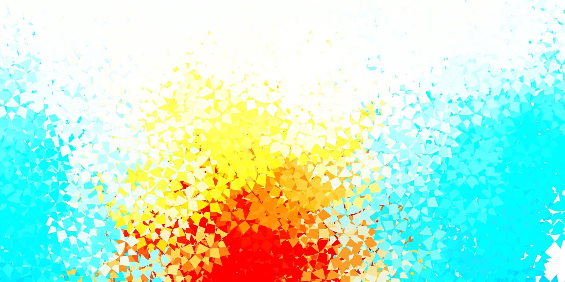 Light blue, yellow vector texture with random triangles.