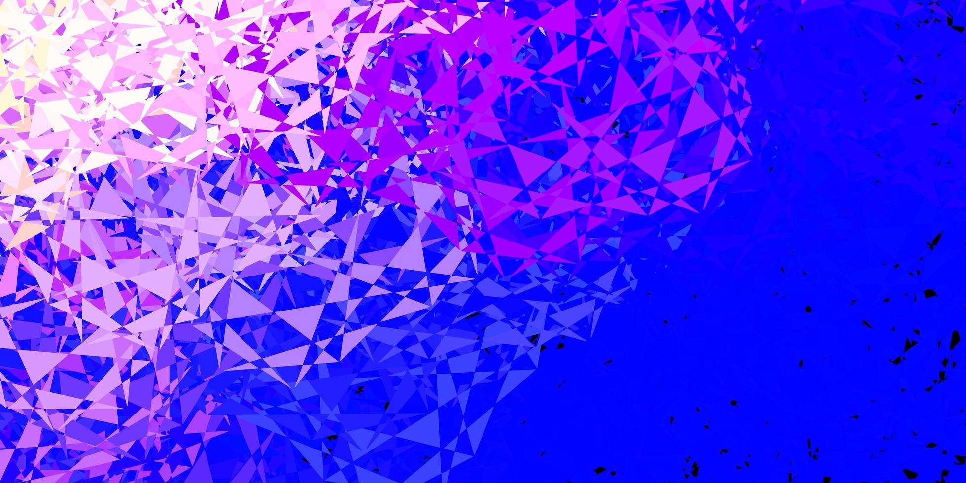 Light pink, blue vector background with triangles.