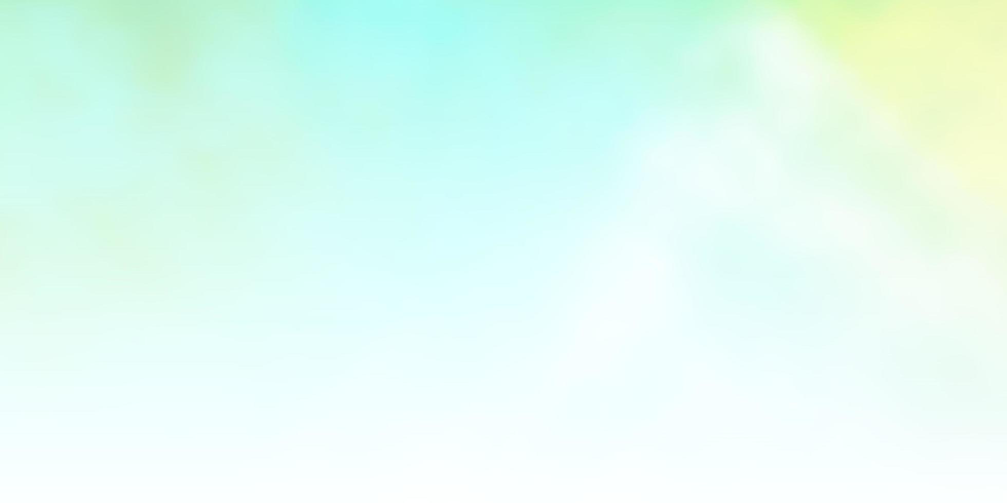 Light Blue, Green vector background with clouds.