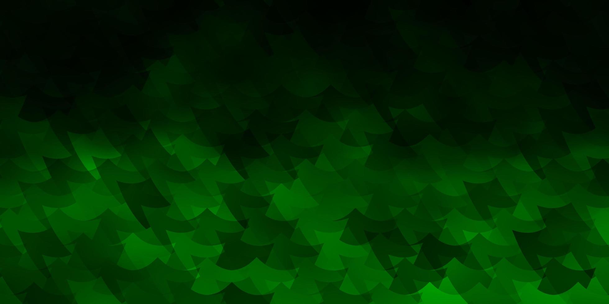 Dark Green vector template with rectangles.