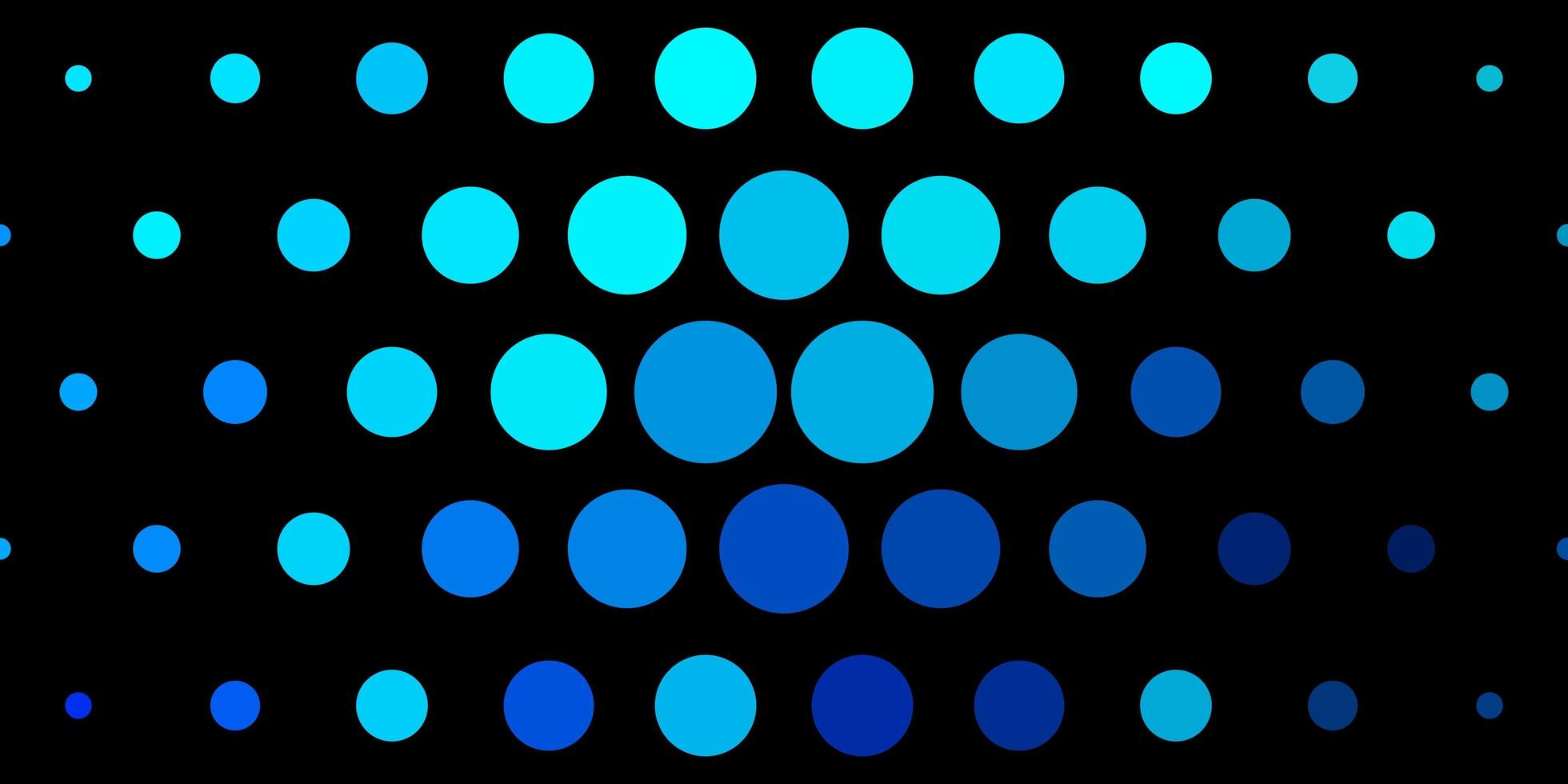 Dark BLUE vector backdrop with circles