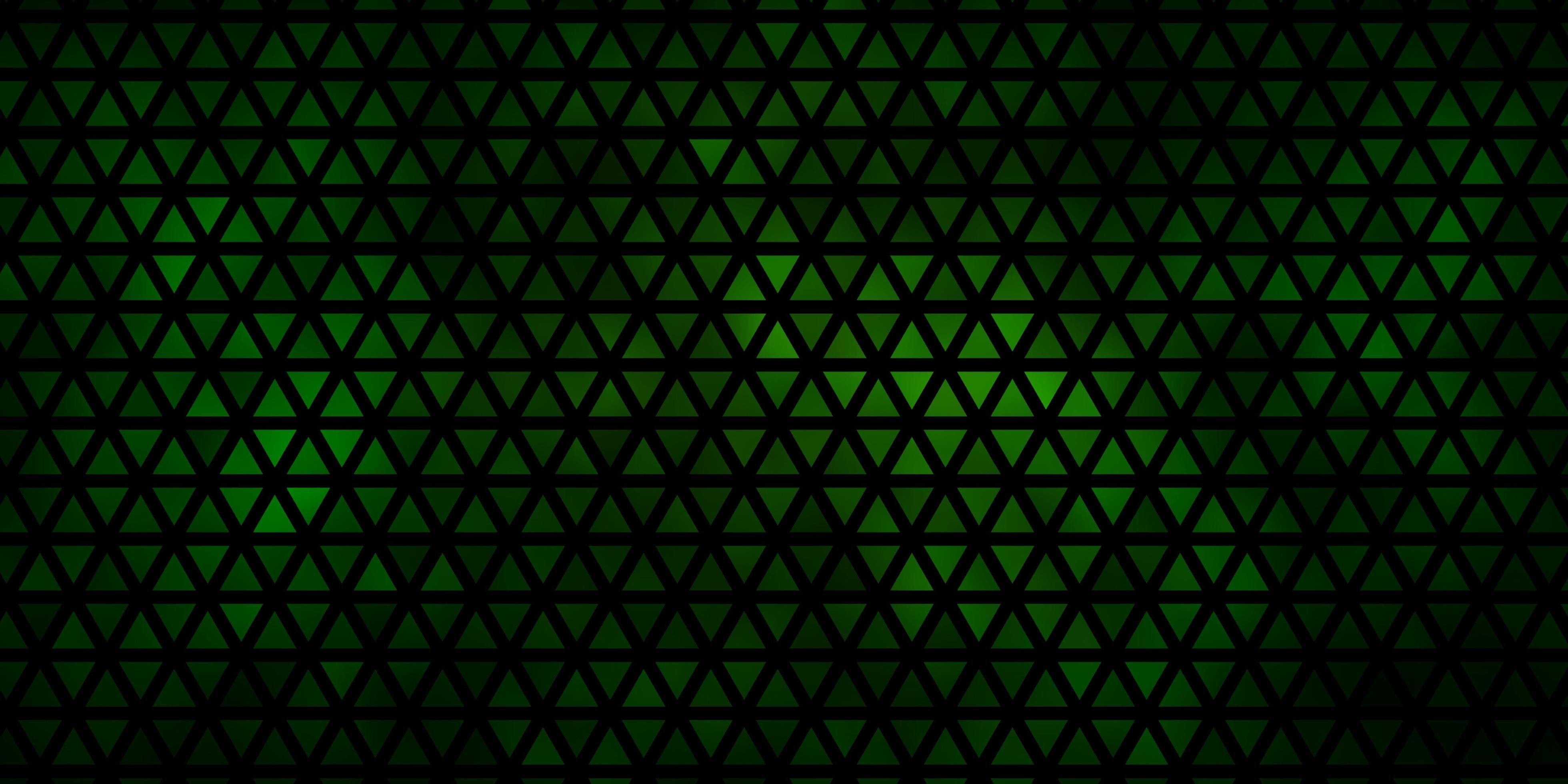 Dark Green vector background with polygonal style. 1887592 Vector Art