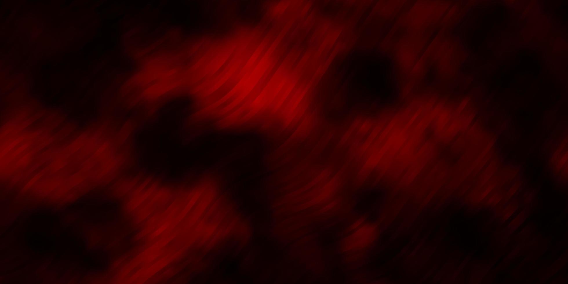 textura de vector rojo oscuro con líneas torcidas.