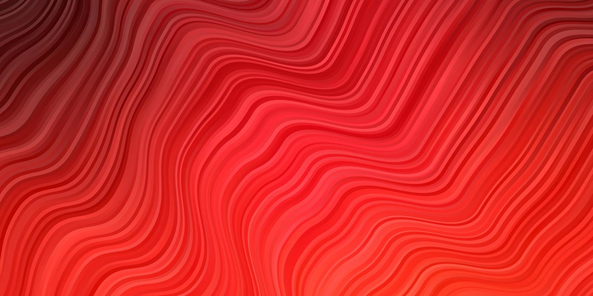 Light Red vector template with curves.