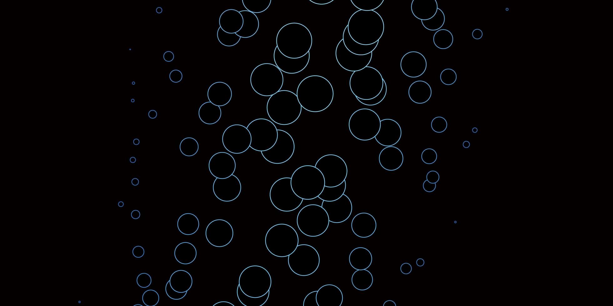 Dark BLUE vector template with circles.