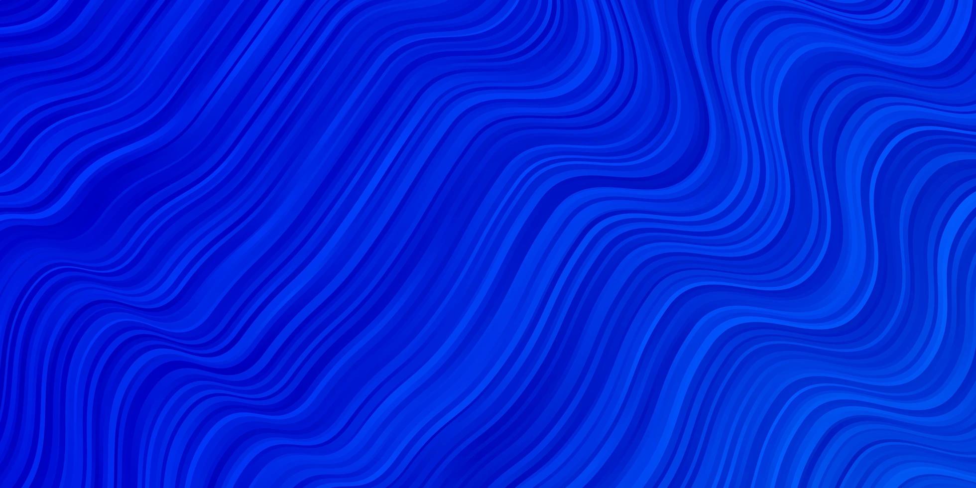 textura de vector azul claro con líneas torcidas